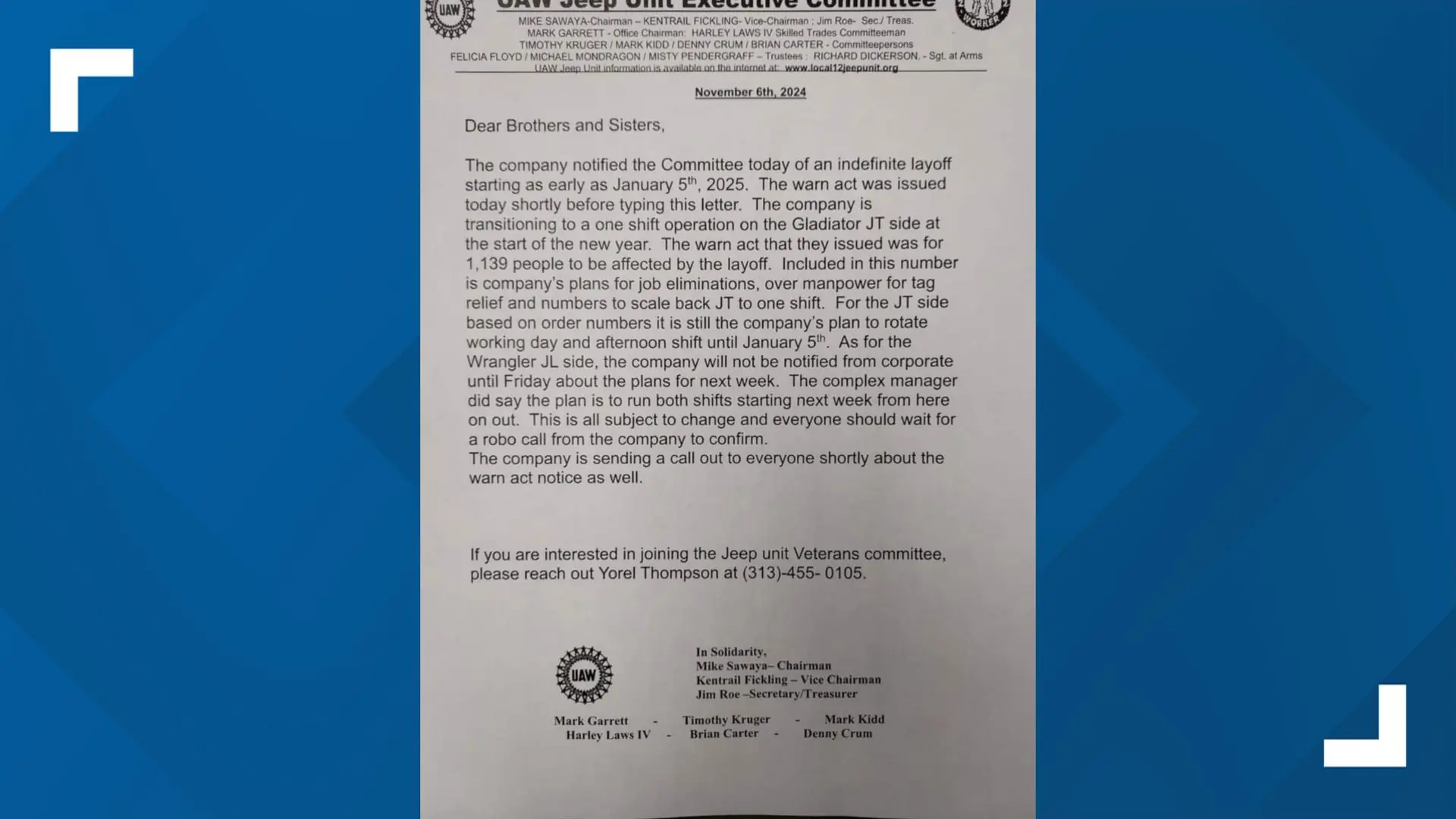 焦点登录：欧洲车企 Stellantis 宣布将在美国裁员超 1000 人